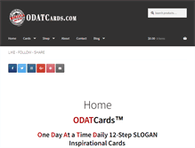 Tablet Screenshot of odatcards.com